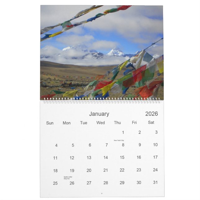 Tibet 2009 Calendar (Jan 2026)