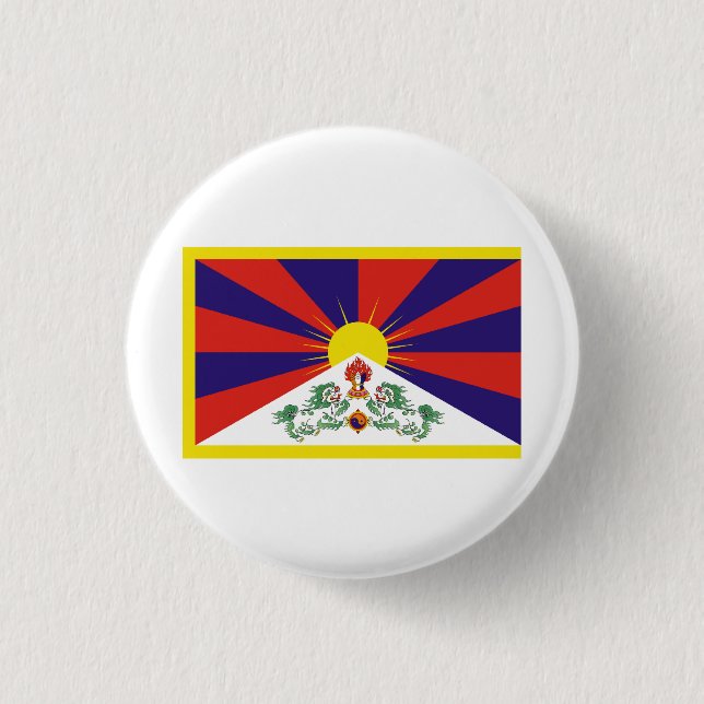 Tibet 3 Cm Round Badge (Front)