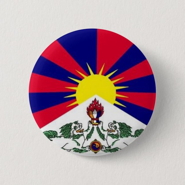 tibet 6 cm round badge (Front)