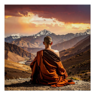 TIbet - Buddhism - Meditation Poster