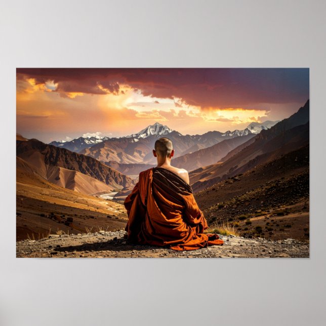 TIbet - Buddhism - Meditation Poster (Front)