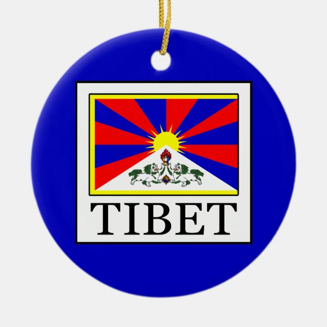 Tibet Ceramic Tree Decoration (Front)