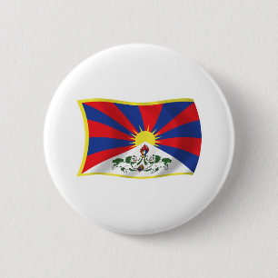 Tibet Flag Button