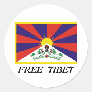 Tibet Flag Classic Round Sticker
