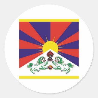 Tibet Flag Classic Round Sticker
