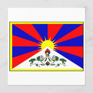 Tibet Flag Invitation