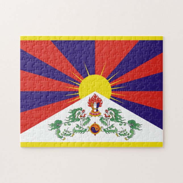 tibet flag jigsaw puzzle (Horizontal)