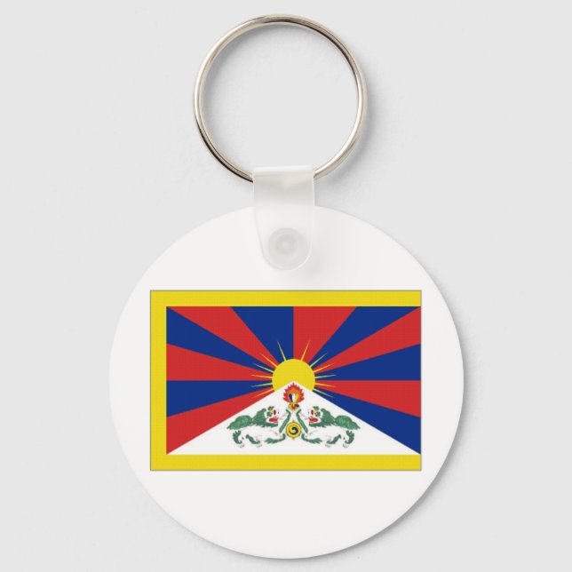 Tibet Flag Key Ring (Front)