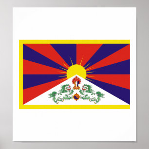 Tibet Flag Poster
