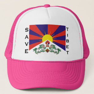 Tibet flag - Snow Lion Flag Trucker Hat