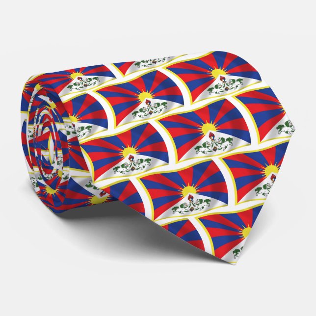 Tibet Flag Tie (Rolled)