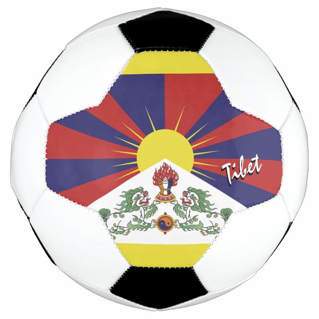 Tibet Football & Tibetan Flag / Sport (Front)