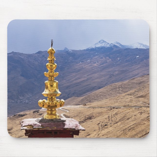 Tibet - Ganden Buddhist Monastery Mouse Mat (Front)