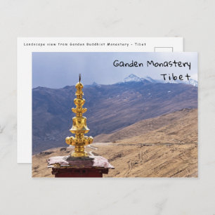 Tibet - Ganden Buddhist Monastery Postcard