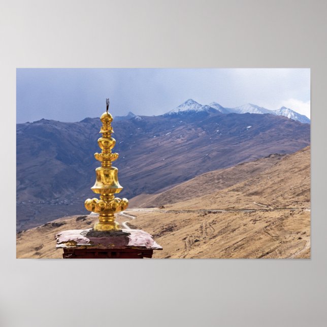 Tibet - Ganden Buddhist Monastery Poster (Front)