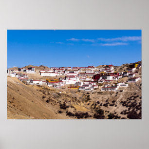Tibet - Ganden Buddhist Monastery Poster