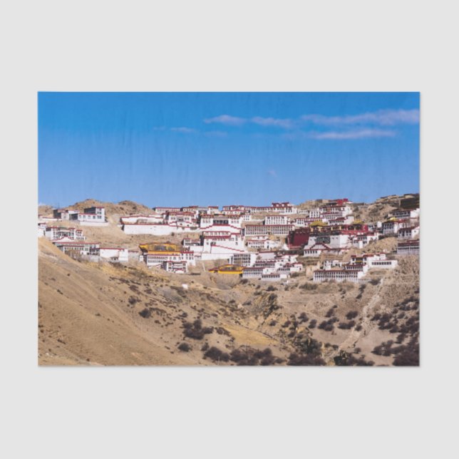 Tibet - Ganden Buddhist Monastery Tissue Paper (Front)