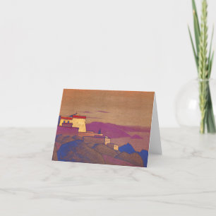 Tibet, Gelugpa Monastery by Nicholas Roerich Thank You Card