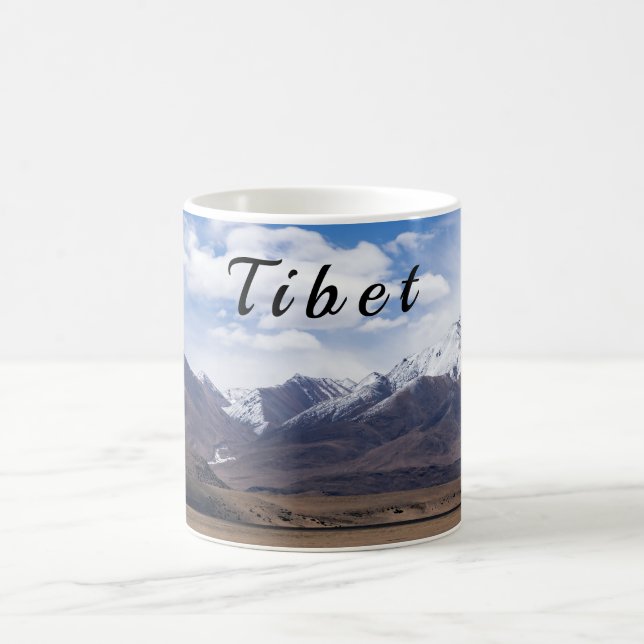 Tibet, Himalaya - Scenic Mountain landscape Coffee Mug (Center)