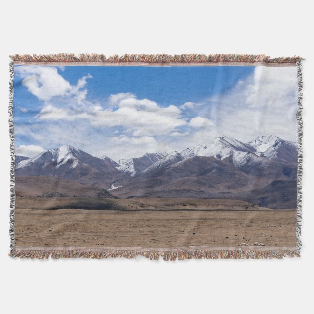 Tibet, Himalaya - Scenic Mountain landscape Throw Blanket (Front)