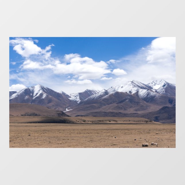 Tibet, Himalaya - Scenic Mountain landscape Window Cling (Sheet)