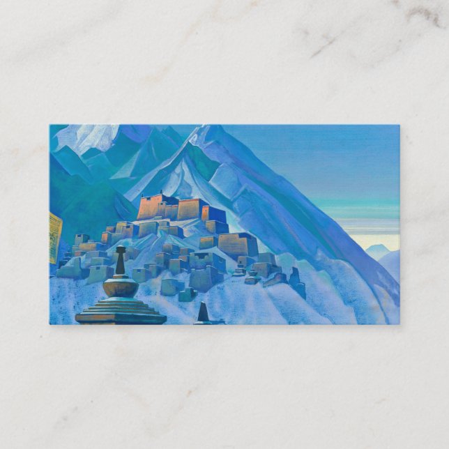 Tibet, Himalayas, 1933 by Nicholas Roerich Business Card (Front)