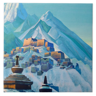 “Tibet Himalayas” by Nicholas Roerich Tile