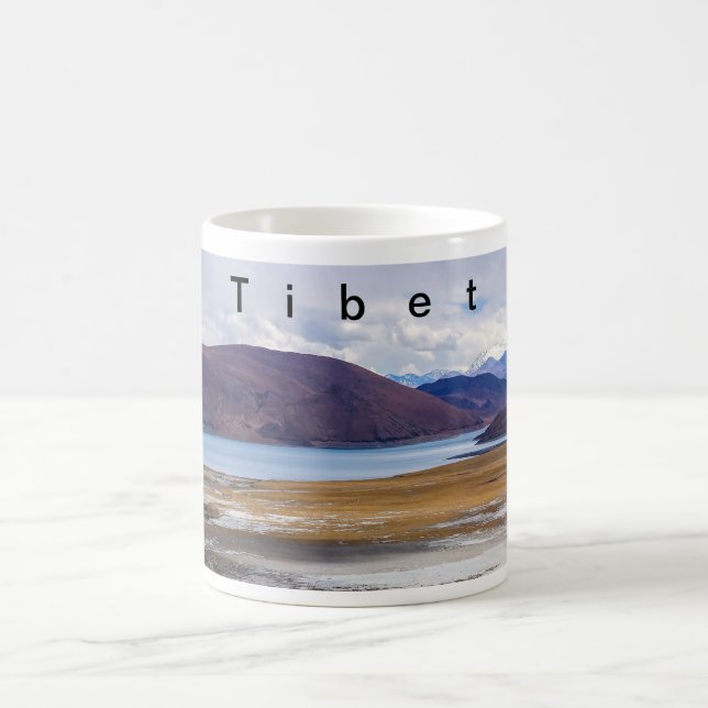 Tibet - Holy lake Yamdrok - Coffee Mug (Center)