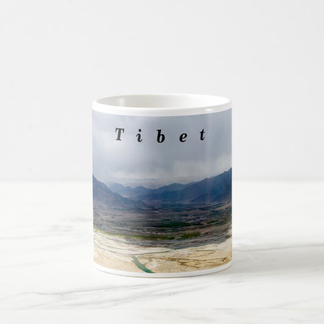 Tibet - Lhasa river Coffee Mug (Center)