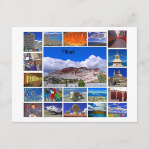 Tibet Multiview Postcard