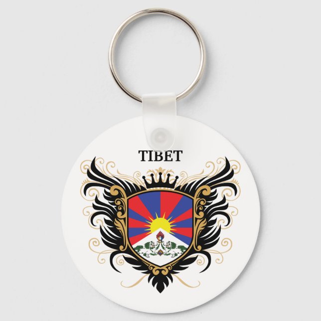 Tibet [personalise] key ring (Front)