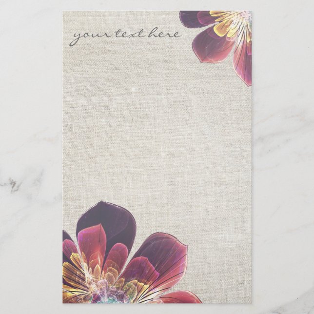 Tibet Sea Flower | personalised stationery (Front)