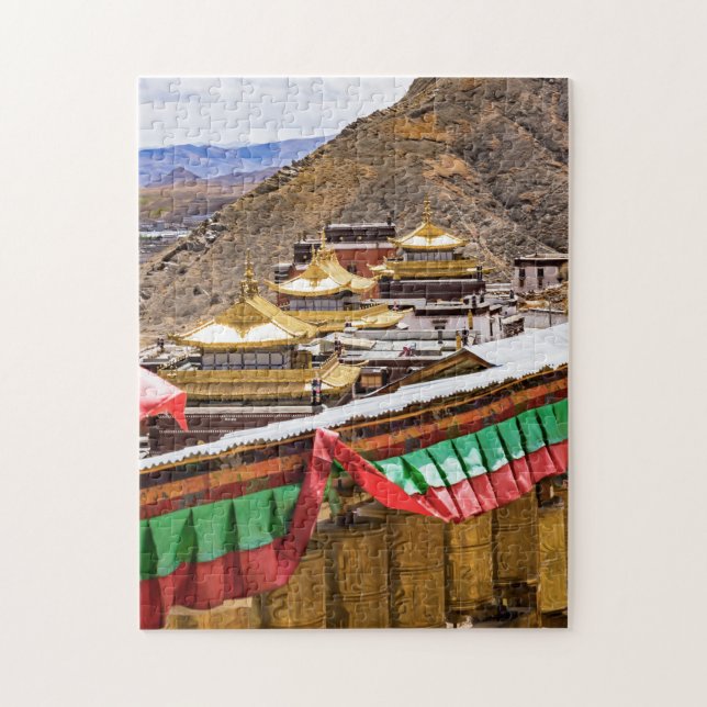 Tibet, Shigatse - Tashilumpo Monastery Jigsaw Puzzle (Vertical)