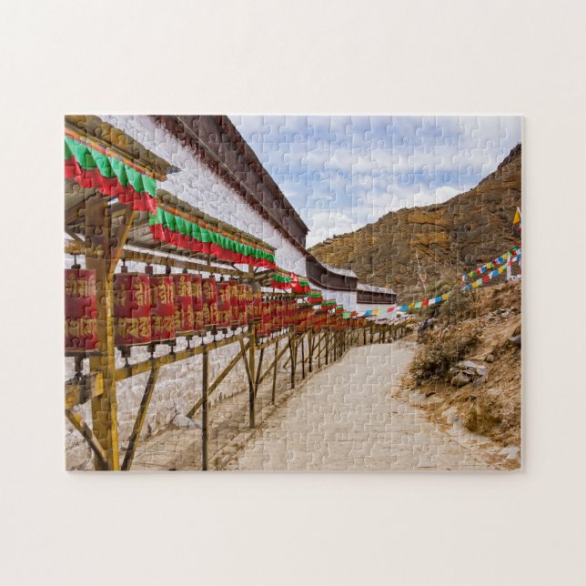 Tibet, Shigatse - Tashilumpo Monastery Jigsaw Puzzle (Horizontal)
