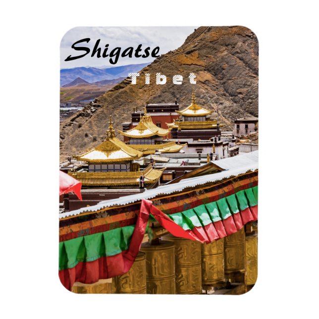 Tibet, Shigatse - Tashilumpo Monastery Magnet (Vertical)