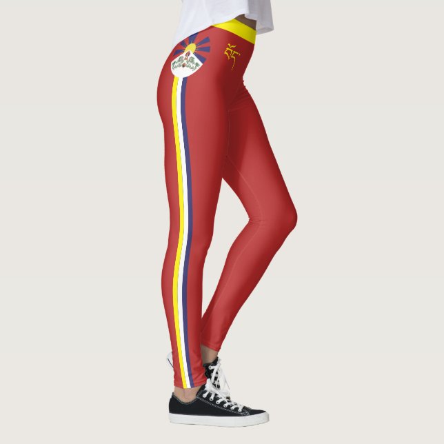 Tibet & Tibetan Flag fashion, travel/sport fans Le Leggings (Right)