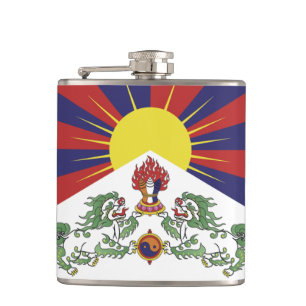 Tibet & Tibetan Flag travel, fashion / Himalayas Hip Flask