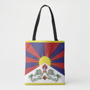 Tibet & Tibetan Flag travel fashion / Himalayas Tote Bag