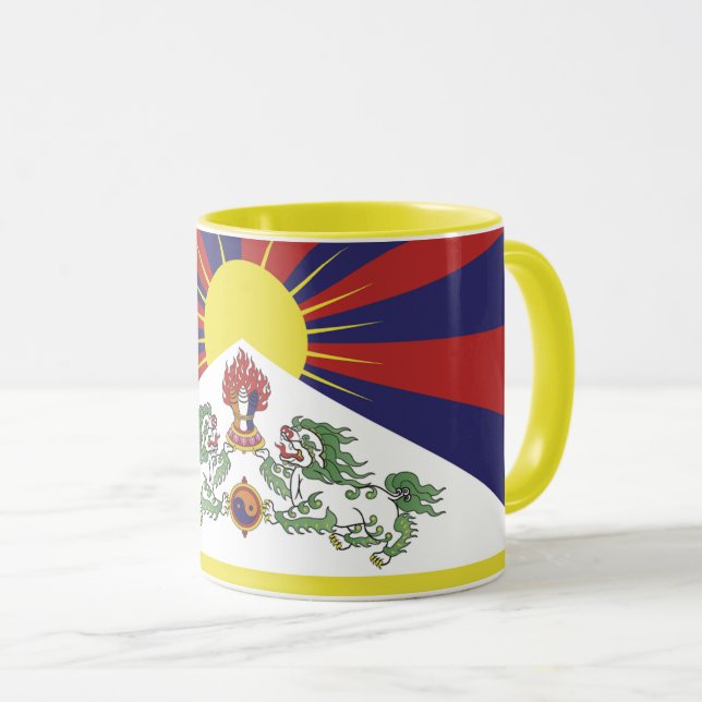 Tibet & Tibetan Flag travel party / Himalayas Mug (Front Right)