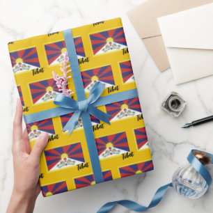 Tibet Wrapping Paper, Tibetan Flag patriotic Paper