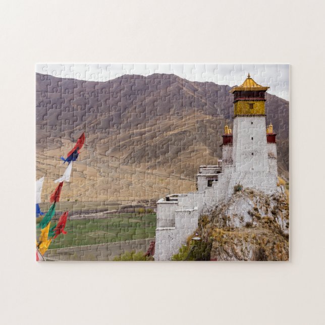 Tibet - Yumbulakhang Palace Jigsaw Puzzle (Horizontal)
