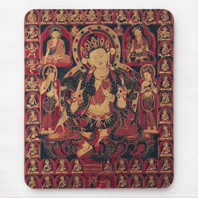 Tibetan Bodhisattva Mouse Mat (Front)