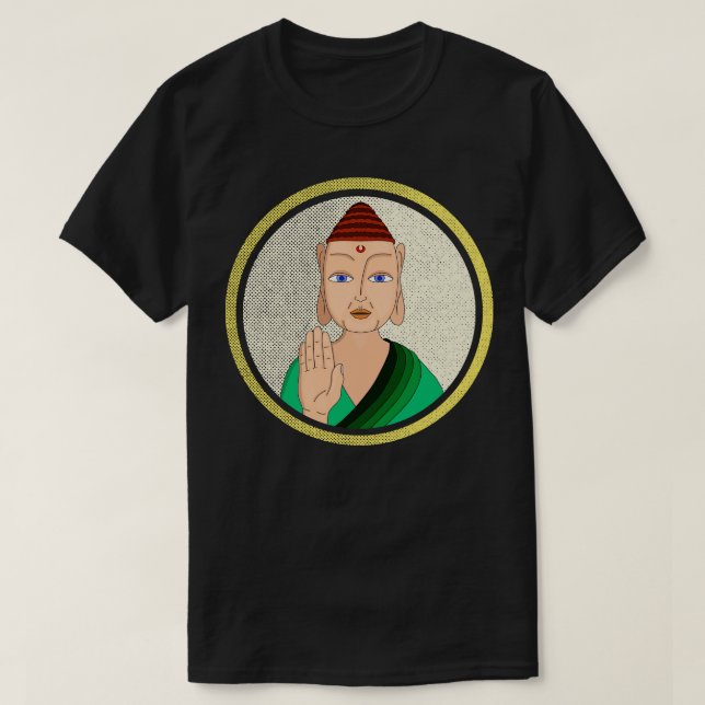 Tibetan Buddha 1 T-Shirt (Design Front)