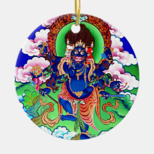 Tibetan Buddhism Buddhist Thangka Ucchusma Ceramic Tree Decoration