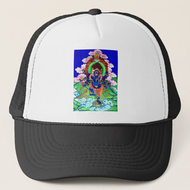 Tibetan Buddhism Buddhist Thangka Ucchusma Trucker Hat (Front)
