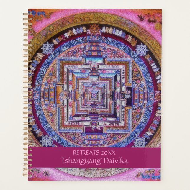 Tibetan Buddhism Kalachakra Sera - Mandala  Planner (Front)
