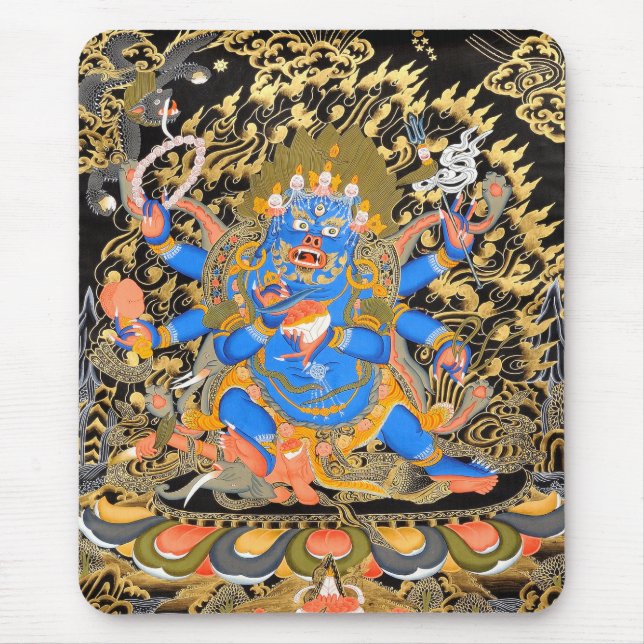 Tibetan Buddhist Art Mouse Mat (Front)