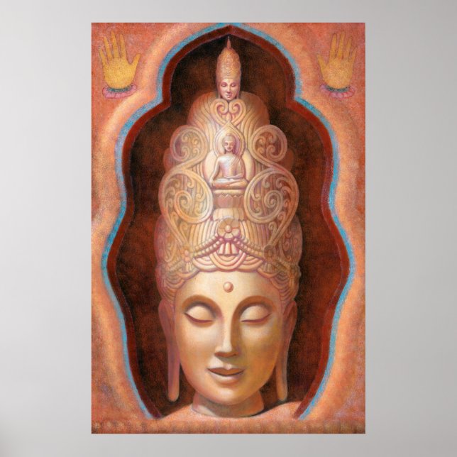 Tibetan Buddhist Goddess Tara Healing Vibes poster (Front)
