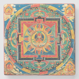 Tibetan Buddhist Mandala Coasters
