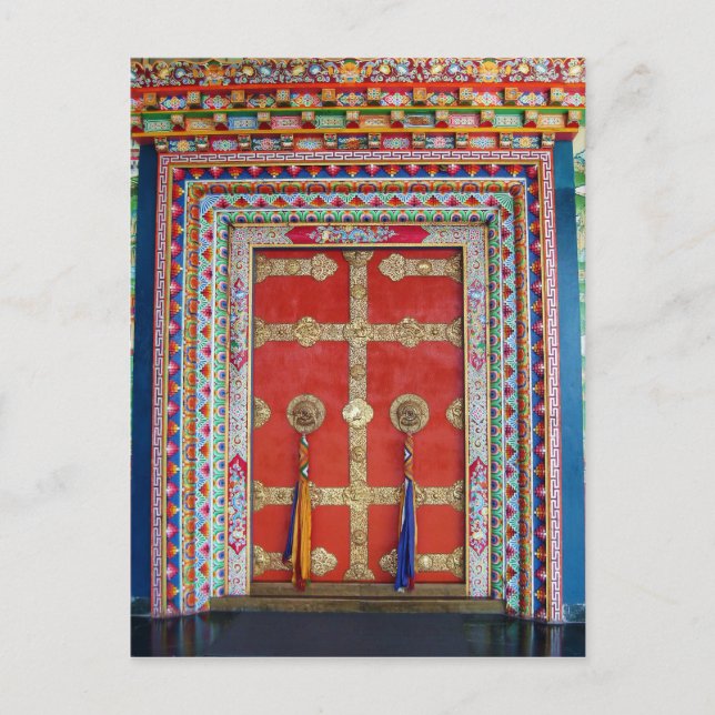 Tibetan Buddhist Monastery Architecture Bir India Postcard (Front)